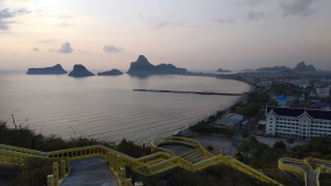 Prachuap Khiri Khan as seen from Wat Khao Chong Krachok Temple