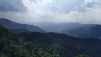 Doi Pha Tang Temple - view over Myanmar