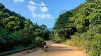 The last bit of dirt road on Route 1022