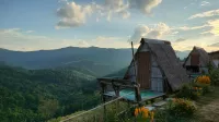 A-frame bungalows at Mon Mae Tek Campground